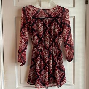 EUC girls Ella Moss printed dress Size 10